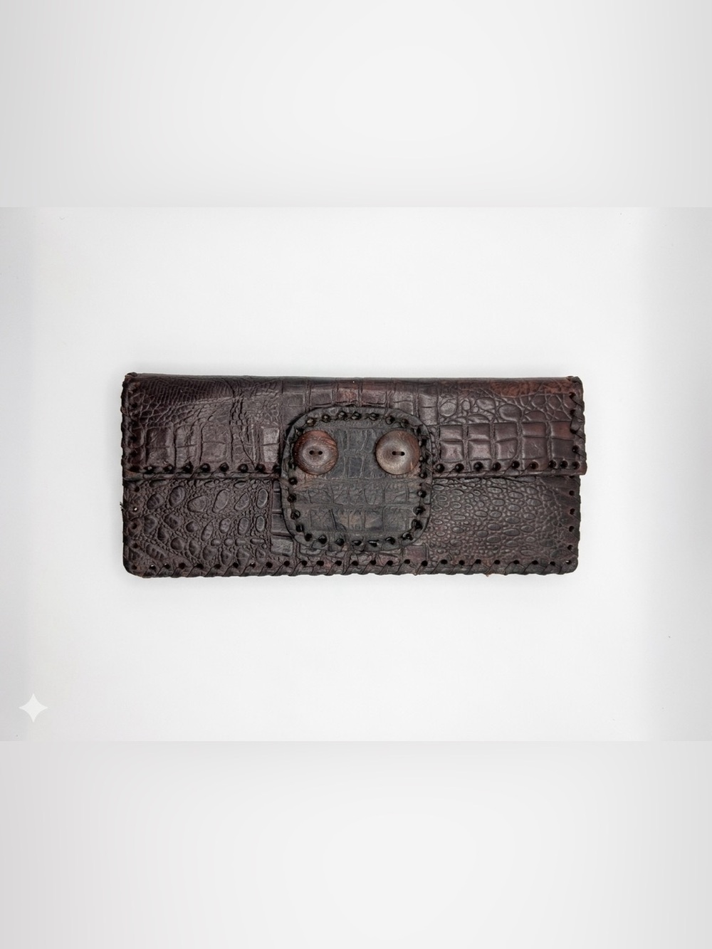 Alligator Genuine  Leather Vintage 1950’s Clutch Wallet